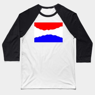 Curving Dutch flag Baseball T-Shirt